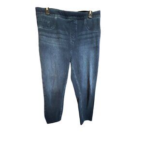 Spanx Womens Blue Denim Leggings‎ Size XL